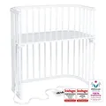 babybay Boxspring Beistellbett, weiß lackiert
