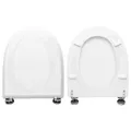 HYDRO HOME WC-Sitz Maiora Hatria Spea Kompatibel, Aus Holz Mit 2 mm Harz Beschichtet, Scharniere Befestigung Von Oben, Hergestellt in Italien
