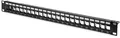 Assmann DN-91411 DIGITUS Modulares Patch Panel, 24-Port, Stahl, schwarz (DN-91411)
