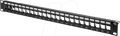 DIGITUS DN91411 - 19'' Patchpanel für 24x Keystone Module, schwarz