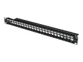 Digitus DN-91411, Patchpanel schwarz, Rackmount (1 HE), 24-Port