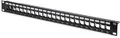 Assmann DN-91411 DIGITUS Modulares Patch Panel, 24-Port, Stahl, schwarz (DN-9141
