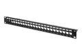 DIGITUS Patchpanel - Modular - Für Keystone-Module - 19-Zoll - 24-Port - Geschir