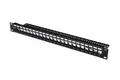 Keystone Jack 24Port Patchpanel Patchfeld 19" Montage schwarz DIGITUS® DN-91411