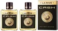 La Rive CASH for Men After Shave Rasierwasser Herrenduft holzig würzig 2x 100ml