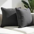 Sofakissen mit Füllung und Bezug  Sofakissen 45x45 cm  Couchkissen Schwarz 2e...