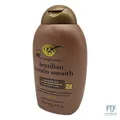 OGX Brazilian Keratin Smooth Shampoo (385 ml), glättendes Haarshampoo mit Kerati