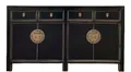 OPIUM OUTLET Sideboard Vintage Kommode Buffet fernöstlich (Asia Möbel komplett montiert, chinesisch asiatisch orientalisch), Schrank Hochzeitsschrank Anrichte