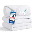 BEDSURE Bettdecke 155x220 Winterdecke 450gsm - 4 Jahreszeiten 2 teilig Bettdecken - Inklusive Ganzjahresdecke 155x220 300gsm & Sommerdecke 220x155 150gsm, Steppdecke für Winter/Sommer/Vierjahreszeiten