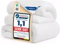 Bettdecke 155x220 Winterdecke 450gsm - 4 Jahreszeiten 2 teilig Bettdecken - I...