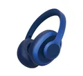 Fresh 'n Rebel Clam Ace Bluetooth Kopfhörer Over Ear mit Hybrid Active Noise Cancelling, 60 Stunden spielzeit, Perfect Calling, Schnellladung, Wind-Noise Cancelling, Tastensteuerung (Blau)