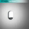 B-Ware LED Außenleuchte mit Bewegungsmelder 10W IP54 Oval Wandleuchte Außenlampe