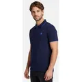 U.S. Polo Assn. Poloshirt USKayle – Classic Fit kurzarm mit Logo-Stickerei Mit Flachstrick-Kragen, Knopfleiste und elastischer Baumwollmischung blau XXXL