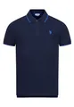 U.S. Polo Assn. Herren Poloshirt (S-3XL) Classic Fit Kurzarm Pique Polohemd P002 - Navy-Royal Größe XXXL - Gr. 3XL