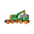BRIO 63369800 Grüner Kranwagen+Anhänger+Fracht