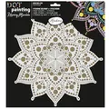 Aladine - Mandala-Mal-Set 30 cm - Dot-Malerei-Set mit Mandala-Schablone & Ständer aus Holz - für Teenager und Erwachsene
