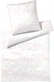 elegante Bettwäsche-Garnitur Mako-Batist Flyer Farbe Rosarot Größe 155x220+40x80