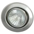 Edelstahl Einbaustrahler V4A, 1,4401 X5CrNiMo 316, ohne Sprengring, rund, schwenkbar, IP20, Edelstahl