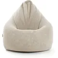 mokebo Sitzsack Cord XXL in Beige Der Tagträumer Bean Bag mit EPS-Perlen Füllung