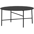 ebuy24 Gartentisch, Schwarz, Holzwerkstoff, 70x35x70 cm, Gartenmöbel, Gartentische, Gartentische