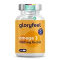 Omega 3 400 Kapseln (+1 Jahr) - 1.000 mg Fischöl pro Kapsel - Essentielle Omega 3 Fettsäuren mit EPA & DHA - Nachhaltiger Fischfang, Laborgeprüft, ohne Zusätze in Deutschland hergestellt