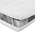 AM Qualitätsmatratzen Basic, Weiß, Textil, Uni, Füllung: Polyetherschaumkern, Rechteckig, 160x220 cm, Oeko-Tex® Standard 100, Bezug rundum abnehmbar, Schlafzimmer, Matratzen Shop, Matratzenzubehör, Topper