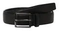 bugatti Men´s Cow Leather Belt 3.5 W100 Gürtel Black schwarz