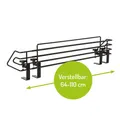 BOMI Herdschutzgitter Mowi 64-110 cm zum Klemmen Herdgitter in Schwarz