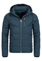 Indicode Herren Circus Steppjacke in Daunenjacken-Optik | Winterjacke Übergangsjacke Navy, M