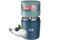 Lebenlang Aufbewahrungsbecher Müslibecher, Isolierende Edelstahlinnenwand, ToGo mit Löffel & 650ml, (500ml Becher, 150ml Aufsatz, Drehvershluss, faltbarer Löffel), Auslaufsicher & Perfekt für Schule, Kita, Büro oder Uni