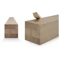 Woodsellers Kantholz Leimholzbalken - Eiche gehobelt - 80 x 80 x 500 mm, (1-tlg), Leimholzbalken Eiche nach Maß - Kantholz, Brettschichtholz, Massivholz beige 8 cm x 50 cm x 8 cm