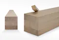Woodsellers Leimholz Eiche nach Maß 80 x 80 mm [350–1000 mm Länge wählbar] – Brettschichtholz mit durchgehenden Lamellen – wasserfest verleimt & technisch getrocknet