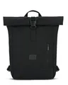 Johnny Urban Rucksack Damen & Herren Klein Schwarz - Robin Small - Kleiner Rolltop Daypack mit 12 Zoll Laptopfach - Tagesrucksack für Uni City Business - Wasserabweisend