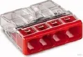 WAGO 2273-204 VERB. DOSENKL. 4X2,5MM2 TRANSP./ROT (100 Stck)