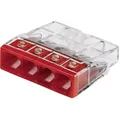 WAGO 2273-204-100 2273 Dosenklemme flexibel: 0.5-2.5 mm² starr: 0.5-2.5 mm² Polzahl: 4 100 St. Transparent, Rot Box