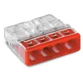 WAGO Steckklemme 4 fach rot 2273-204 Dosenklemmen Compact 4 Klemmstellen