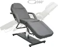 vidaXL Massagetisch Grau 180x62x(87-112) cm