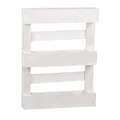 UNUS Pflanzkasten Outdoor Deko Paletten Design, 60,5 x 45 x 8,5 cm, Blumenkasten Balkon, Wanddeko Holz