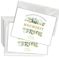 Briefzauber Einladungskarten 12x Hochzeit Einladungskarten mit 12x Umschlägen