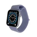 Apple Watch Series SE 2 - GPS - 44 mm - Silber Aluminium - Sportloop Blaue Wolke
