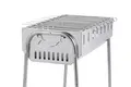 GLÜHZONE Holzkohlegrill SG 300, Schaschlikgrill, Holzkohle, Edelstahl inkl. 8 Grillspieße