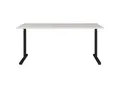 Germania Schreibtisch 4253-581 GW-Profi, in Lichtgrau/Schwarz, me. höheneinstellbar, 180 x 80 x 80 cm (BxHxT)