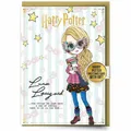 Harry Potter Luna Lovegood Begrüßung Karte Mit Abzeichen Offizielle Merchandise