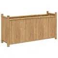 vidaXL Pflanzkübel, Hochbeet für Garten Balkon Terrasse, Pflanzkasten Blumenkasten Erhöhtes Design, Blumenkübel Pflanzbeet Gemüsebeet, Bambus