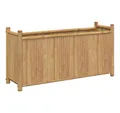 vidaXL Blumentopf Pflanzkübel 100x30x50 cm Bambus (1 St)