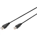 Digitus USB-Kabel USB 2.0 USB-A Stecker, USB-B Stecker 1.80 m Schwarz AK-300102-018-S