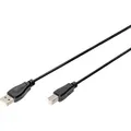 Digitus Usb-kabel  Usb 2.0 Usb-a Stecker, Usb-b Stecker 1.80 M Schwarz  Ak-300102-018-s
