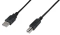 DIGITUS USB 2.0 Anschlusskabel, USB-A - USB-B Stecker, 1,8 m