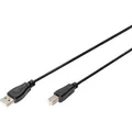 Digitus USB 2.0 Anschlusskabel USB-A (Stecker) > USB-B (Stecker), Kabel, schwarz