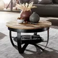 FineBuy Couchtisch 60 cm Wohnzimmertisch Holz Massiv Tisch Wohnzimmer Sofatisch